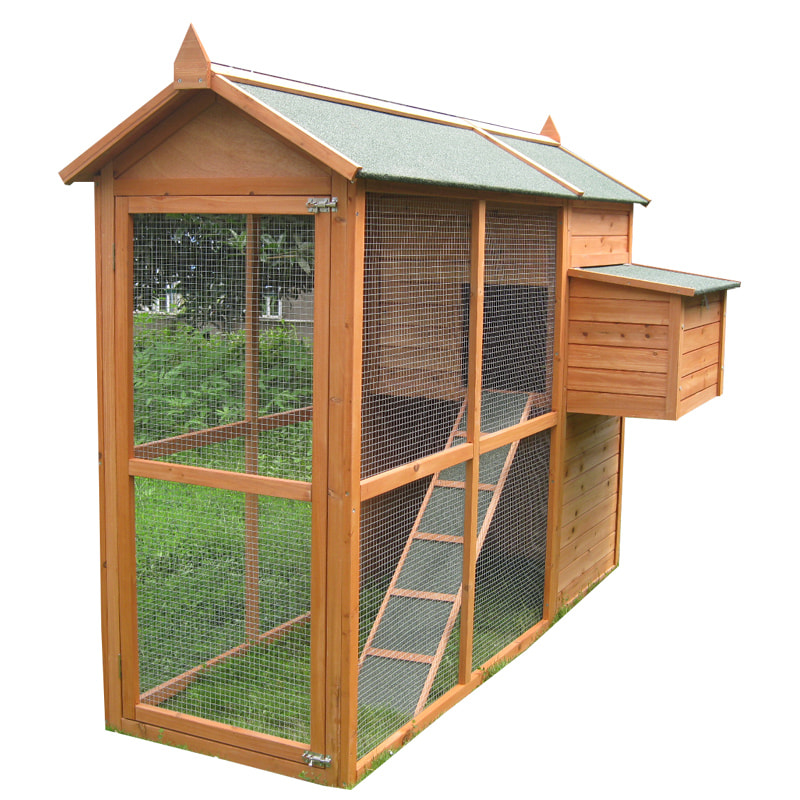 wooden chicken coop