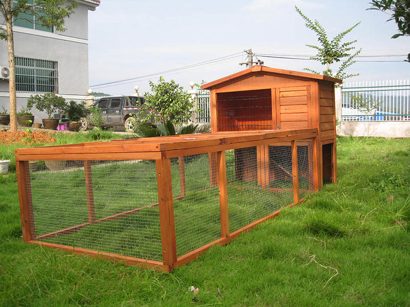 outdoor wooden rabbit house