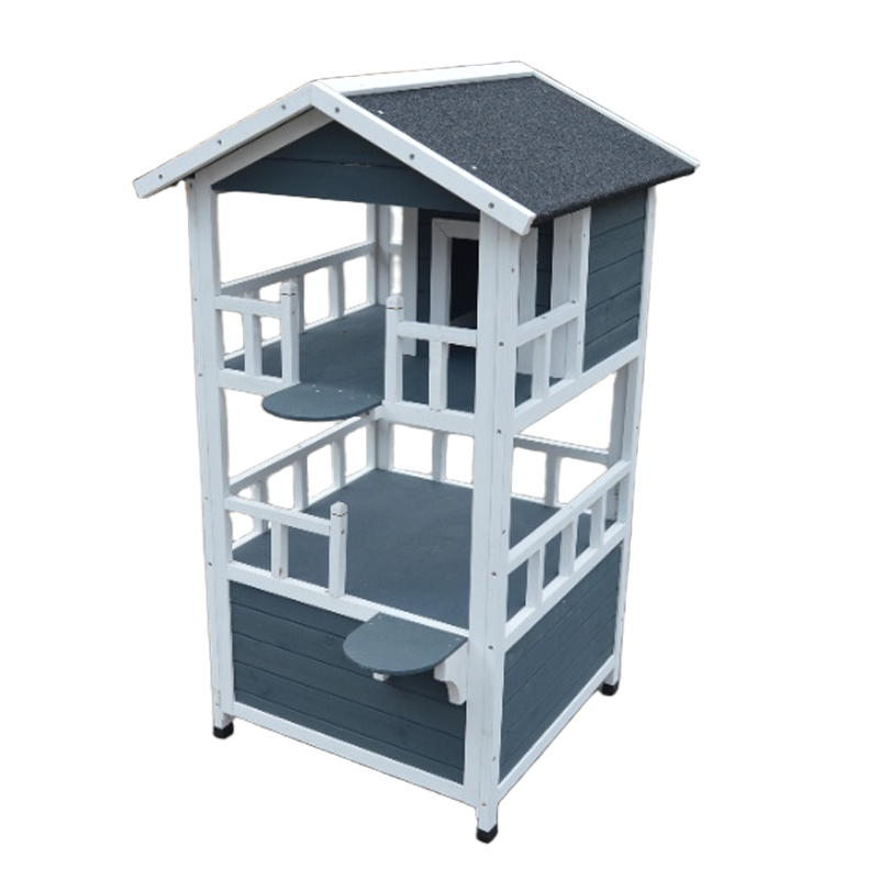 cute cat house grey color