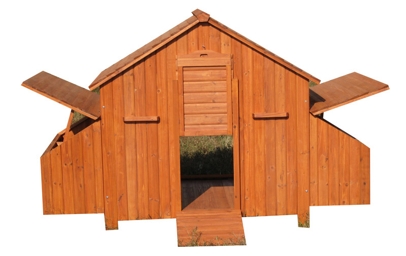 Brown fir wood Chicken Coop