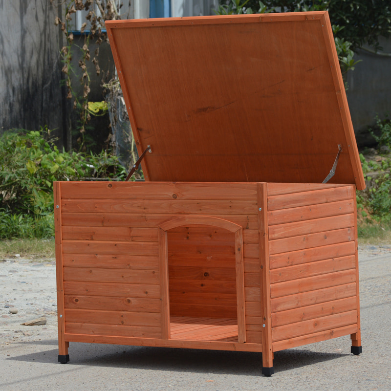 wooden dog house outdoor