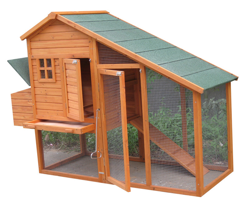 fresh chicken coop conutryside brown color