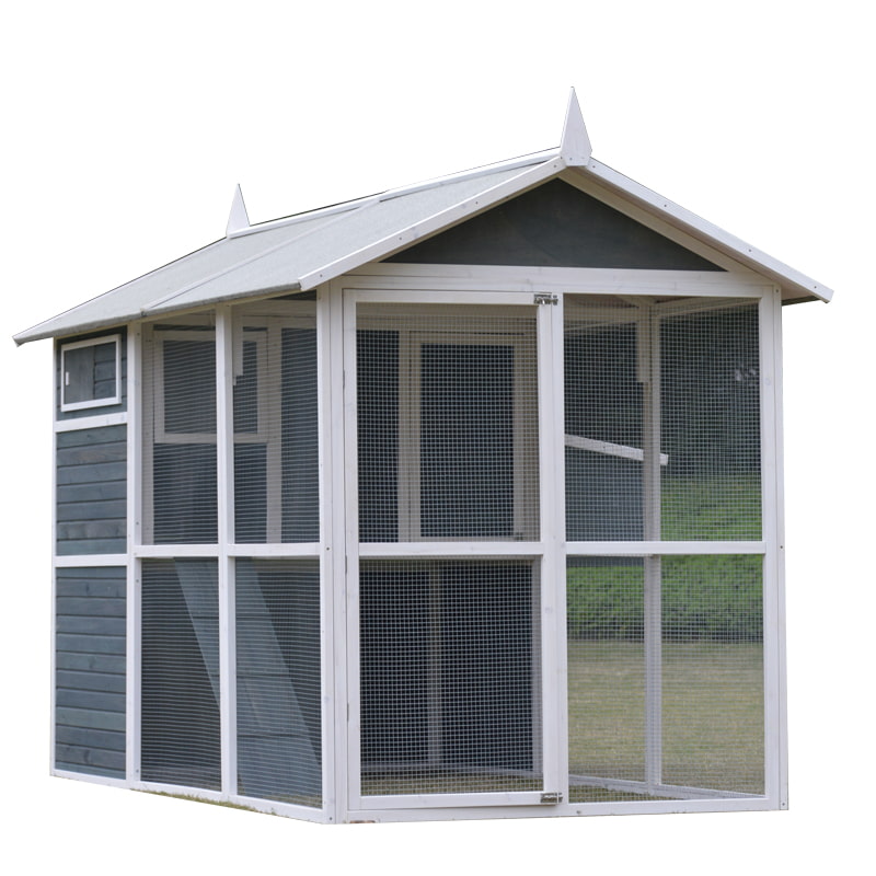 large chicken coop and run