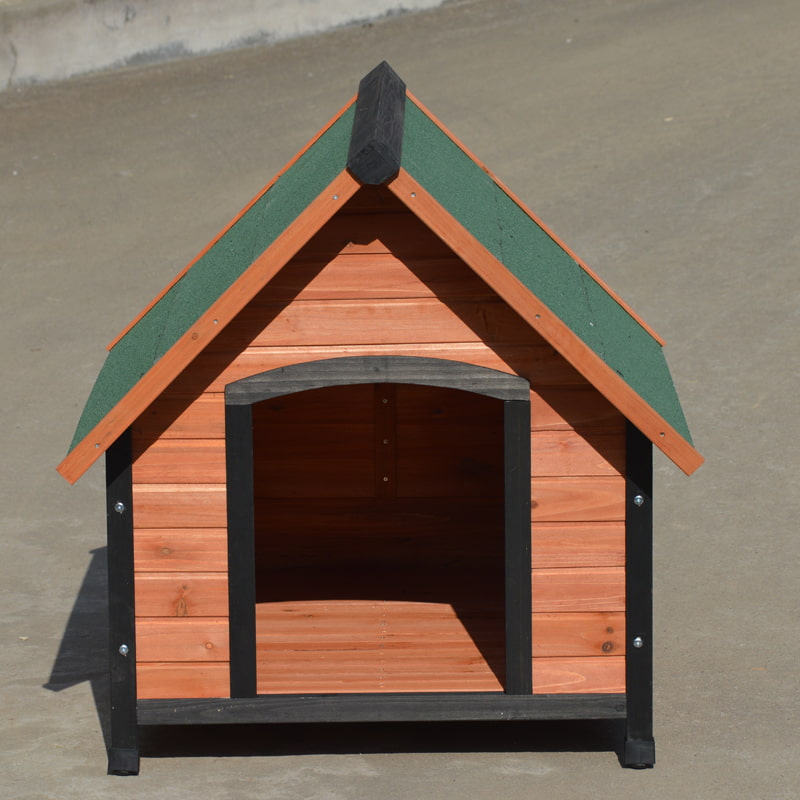 wooden dog house outdoor