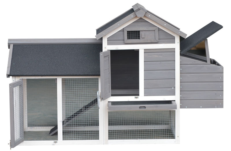 Weatherproof wooden chicken coop
