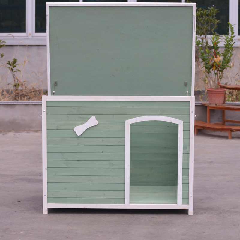 wooden dog house outdoor