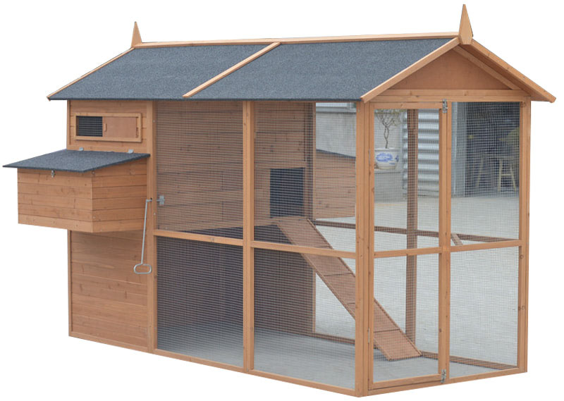 wooden chicken tractor coop
