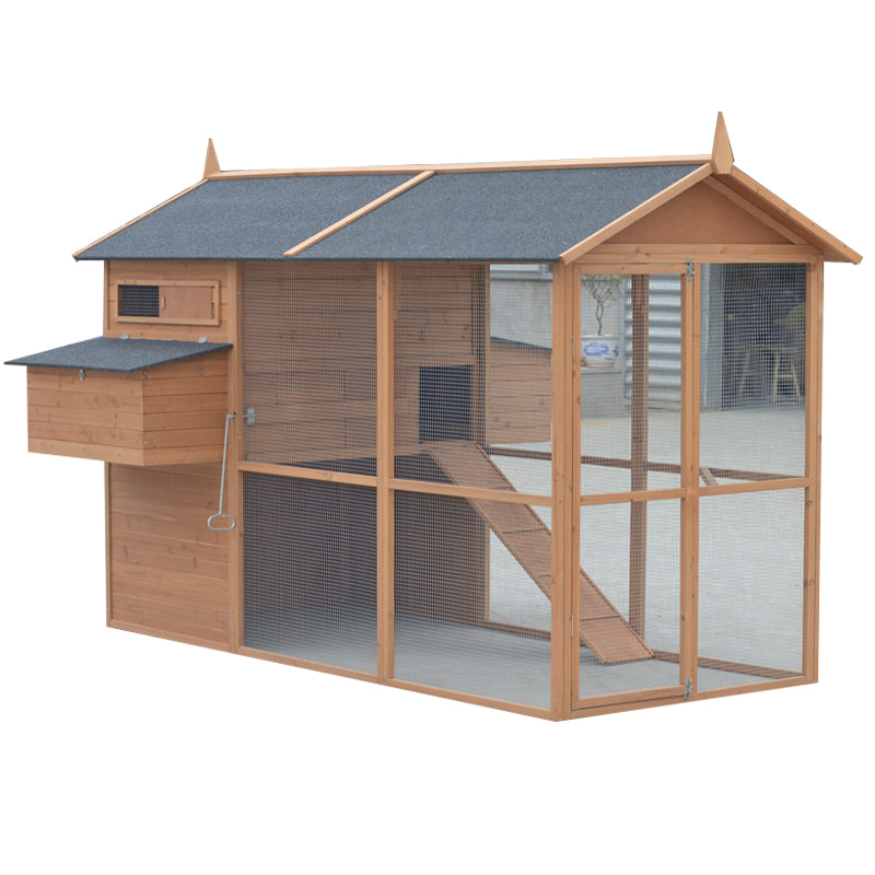 wooden chicken tractor coop