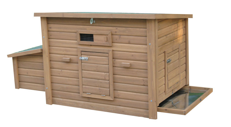 Brown large Chicken Coop backyard  cozy house