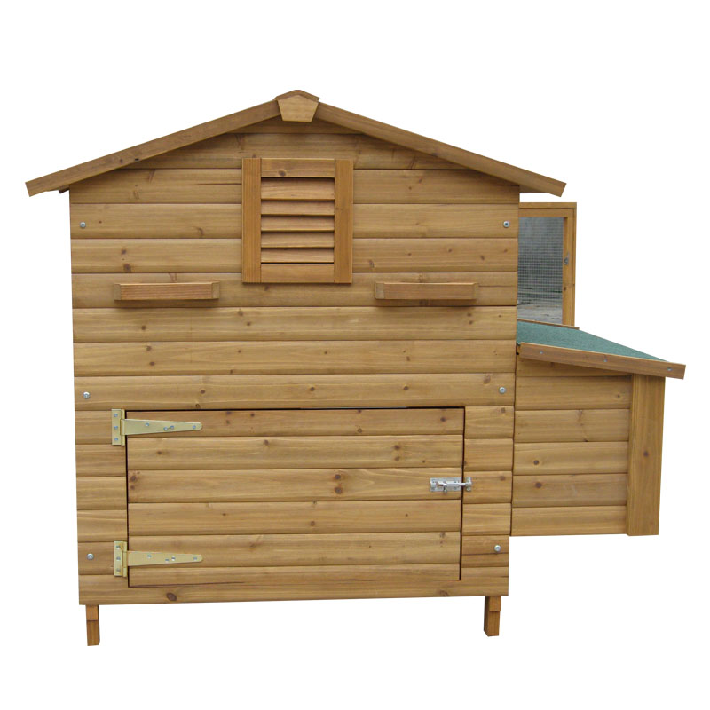 sturdy fir wood chicken coop