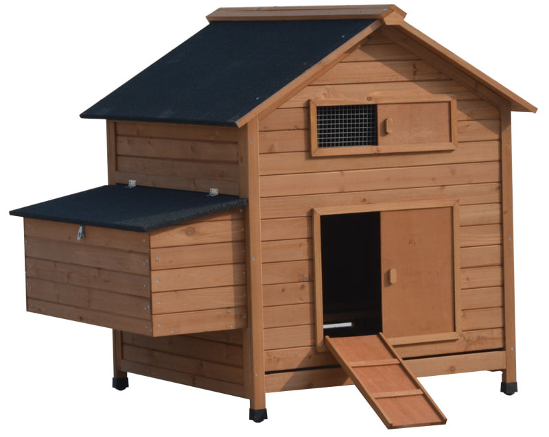 Wooden Chicken Coop with Nesting