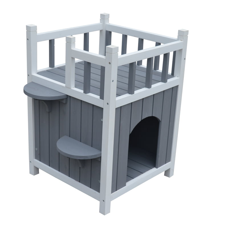 wooden dog house outdoor