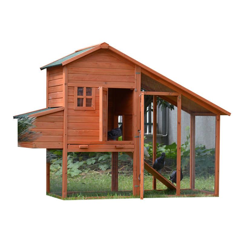 Luxury wooden chicken coop