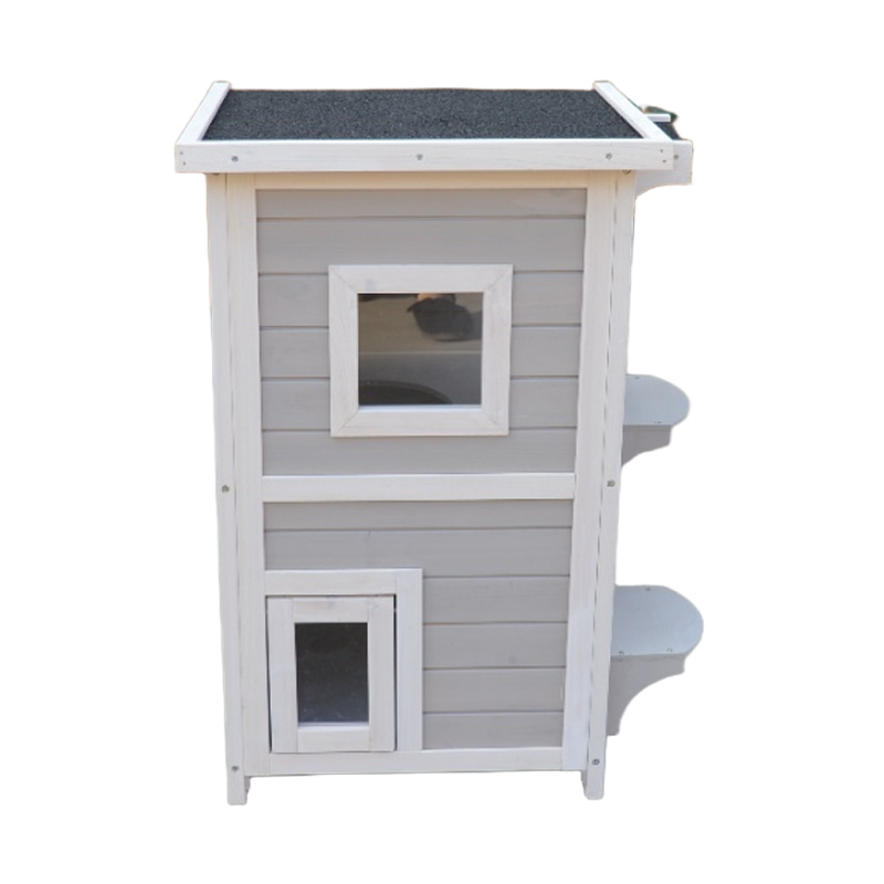 cat house with door