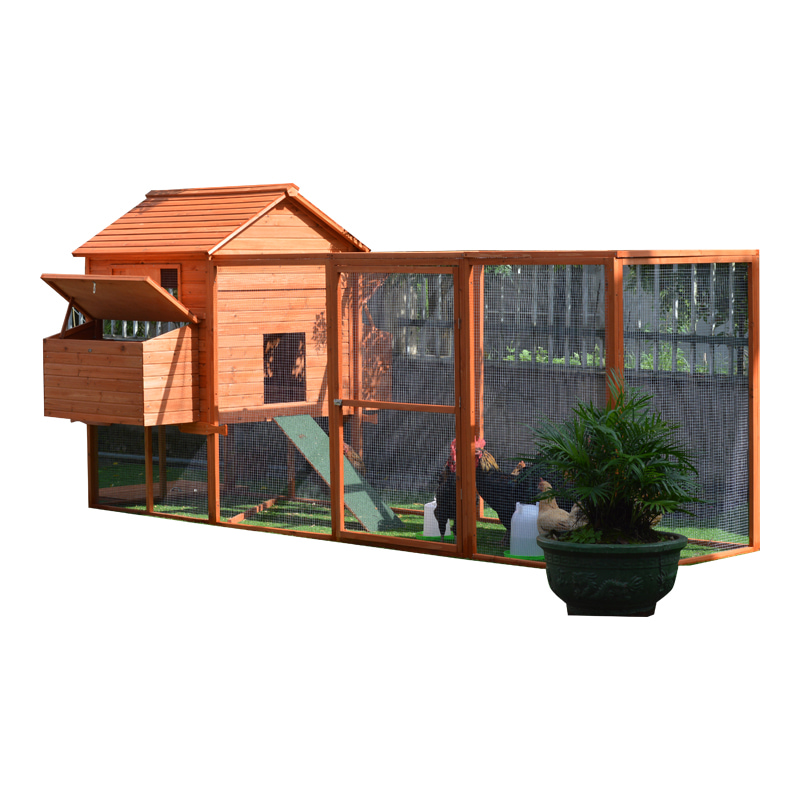 easy clean removable tray chicken coop