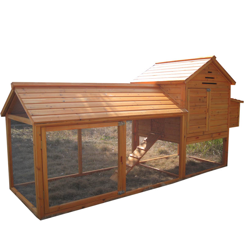 Countryside style wooden chicken coop
