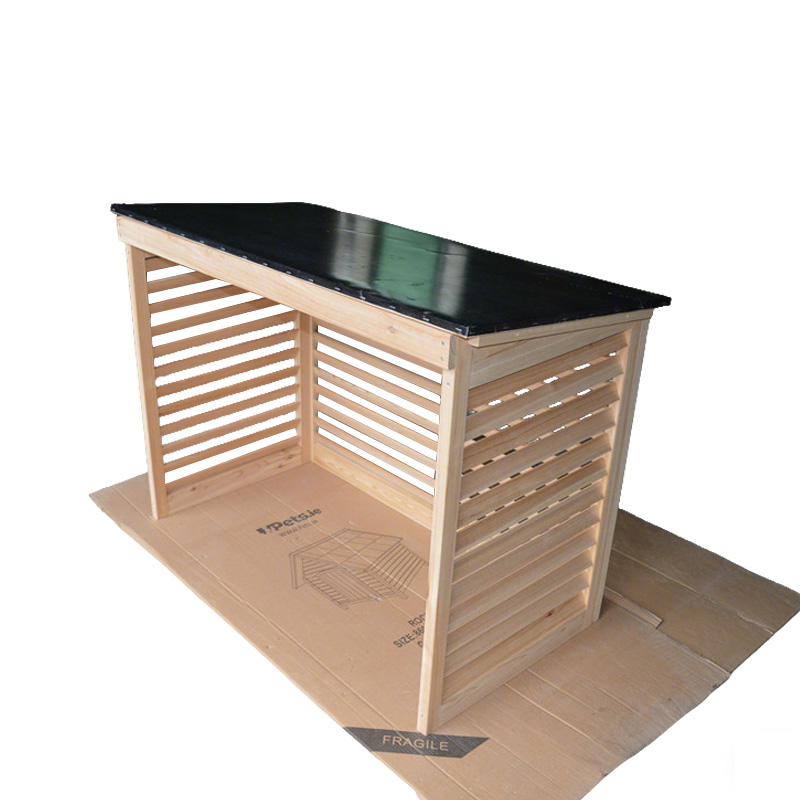 Wood Air Conditioner Fence