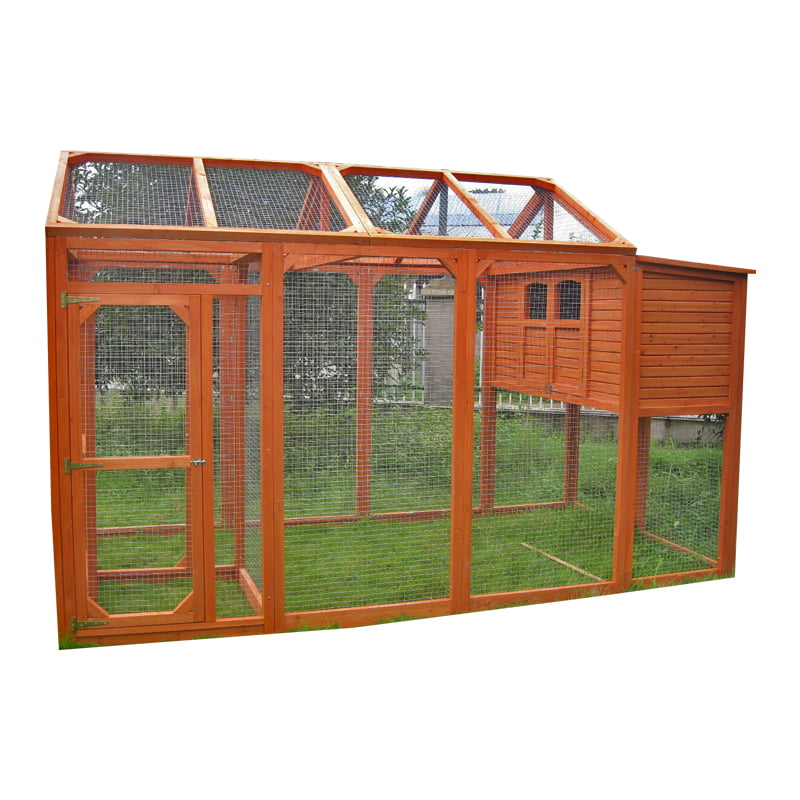 Large wooden bird aviary