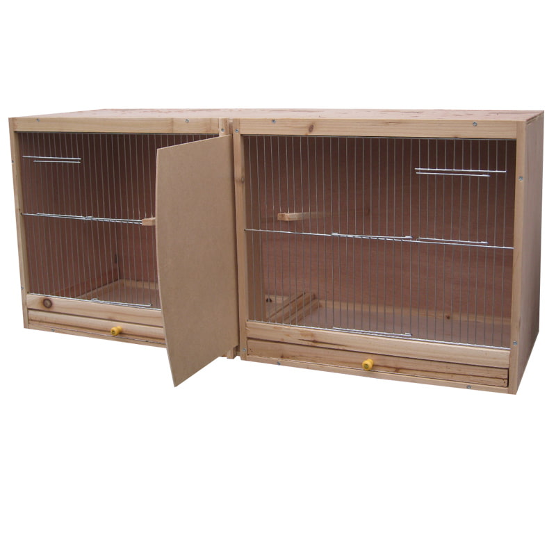 Stackable wooden pigeon cage