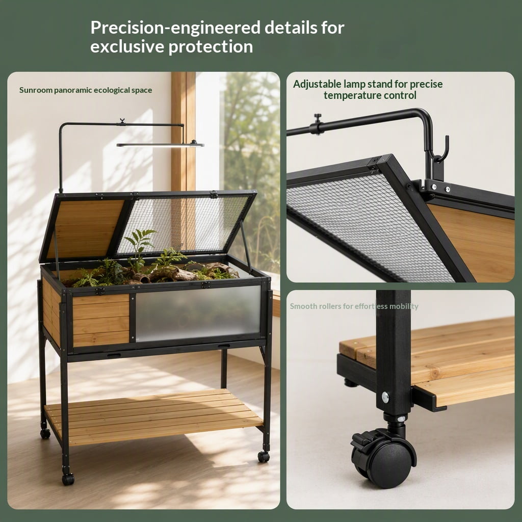 Primary Material: Solid Wood & Heavy-Duty Metal Frame