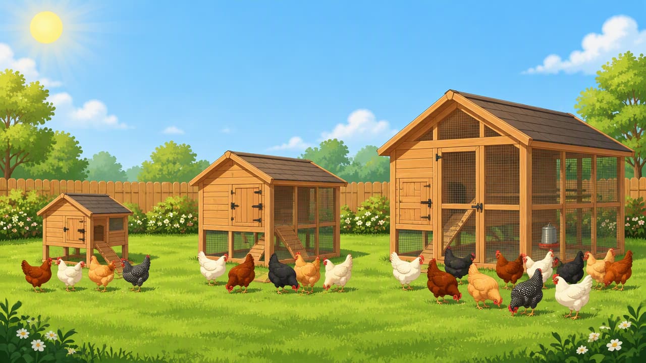 Cómo elegir el tamaño adecuado de gallinero para 4, 6 o 10 gallinas